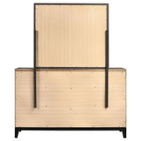 Watson 6-drawer Dresser with Mirror Grey Oak and Black by Coaster at Eve Furniture