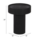Watson Black Side Table by Zuomod at Eve Furniture