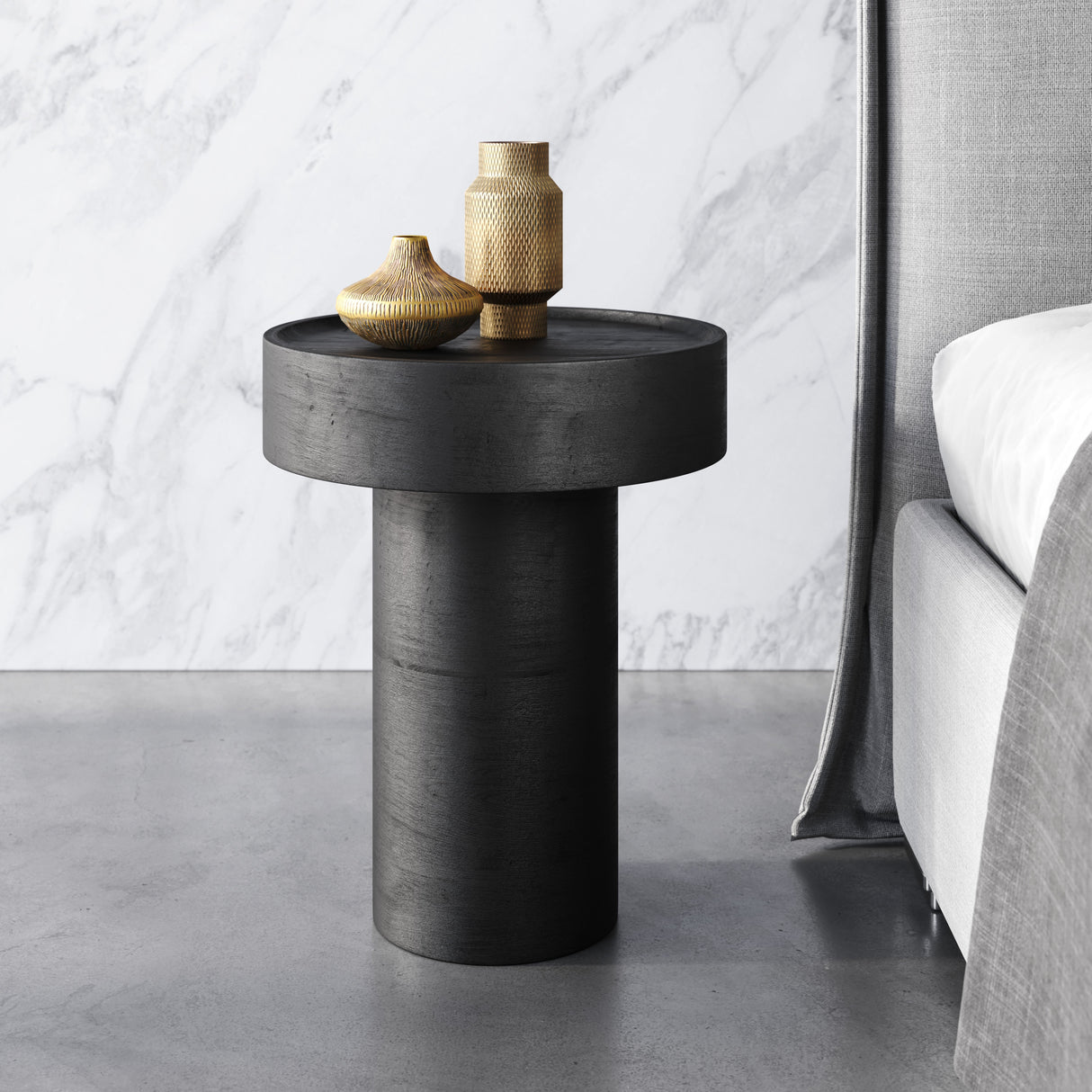 Watson Black Side Table by Zuomod at Eve Furniture