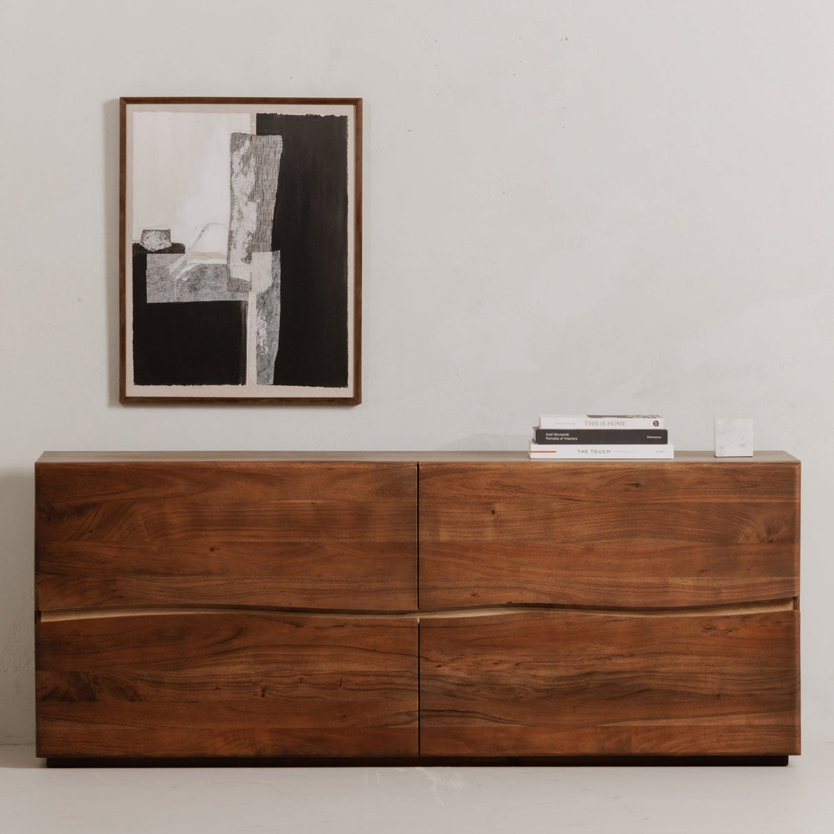 Watson Brown 4 Drawer Dresser by Moe's Home at Eve Furniture