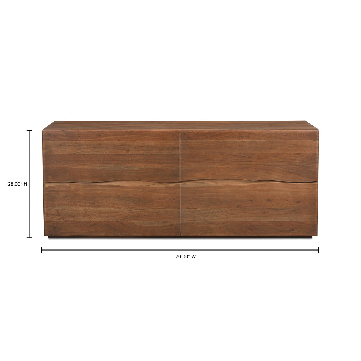 Watson Brown 4 Drawer Dresser by Moe's Home at Eve Furniture