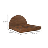 Watson Brown Queen Bed by Moe's Home at Eve Furniture
