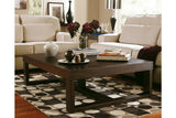 Watson Dark Brown Coffee Table and 2 End Tables by Ashley at Eve Furniture