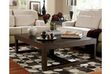Watson Dark Brown Coffee Table by Ashley at Eve Furniture