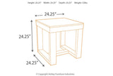 Watson Dark Brown End Table by Ashley at Eve Furniture