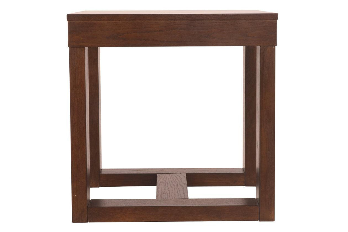 Watson Dark Brown End Table by Ashley at Eve Furniture
