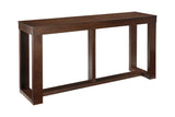 Watson Dark Brown Sofa/Console Table by Ashley at Eve Furniture