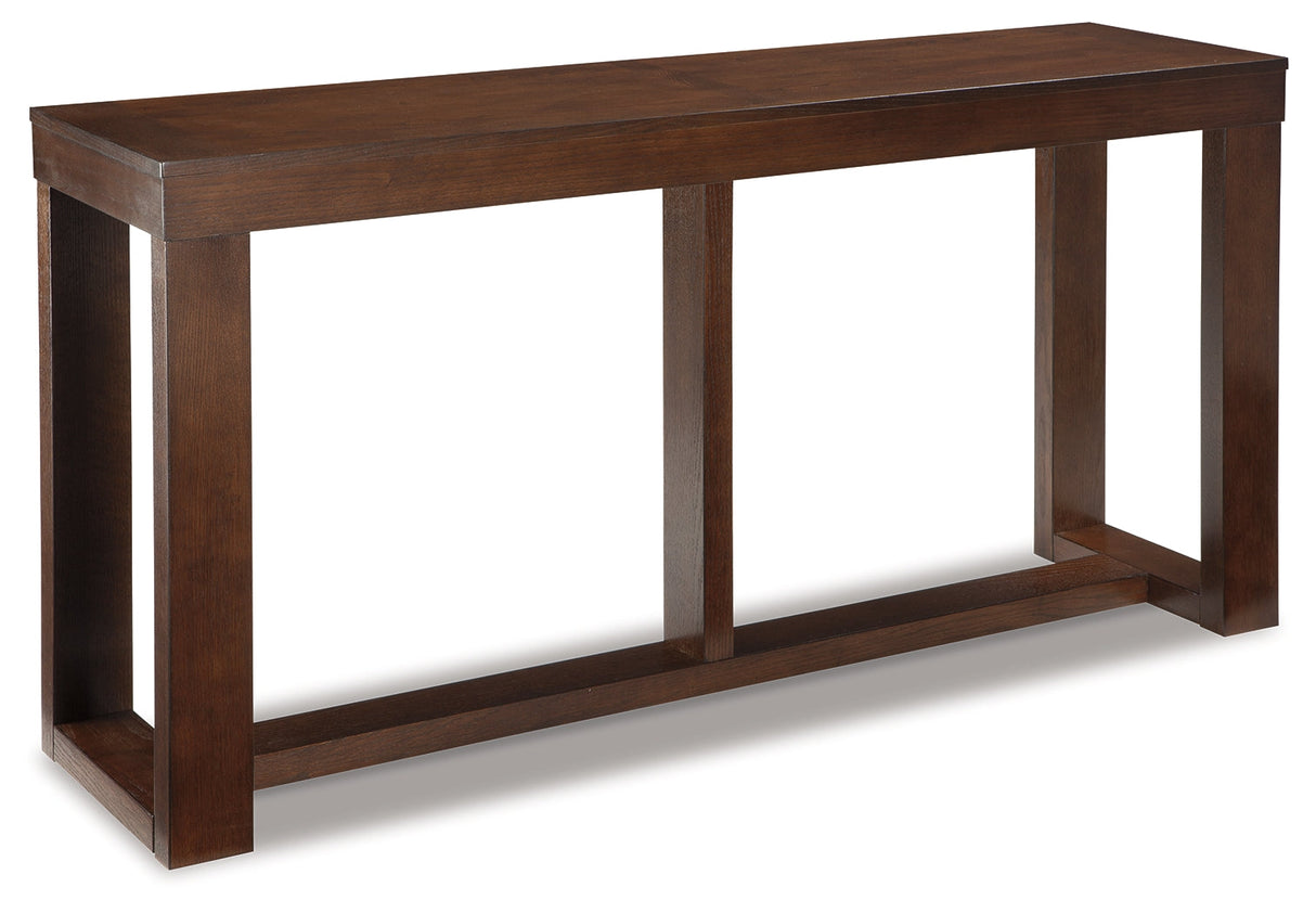 Watson Dark Brown Sofa/Console Table by Ashley at Eve Furniture