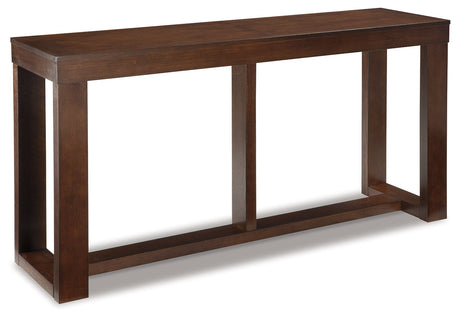 Watson Dark Brown Sofa/Console Table by Ashley at Eve Furniture
