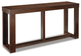 Watson Dark Brown Sofa/Console Table by Ashley at Eve Furniture