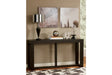 Watson Dark Brown Sofa/Console Table by Ashley at Eve Furniture