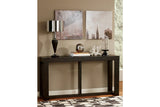 Watson Dark Brown Sofa/Console Table by Ashley at Eve Furniture