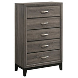 Watson Gray Oak 5-Piece Queen Bedroom Set by Coaster at Eve Furniture