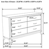 Watson Gray Oak 5-Piece Queen Bedroom Set by Coaster at Eve Furniture