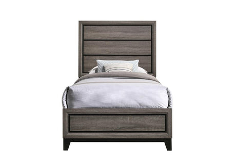 Watson Gray Oak Twin Panel Bed by Coaster at Eve Furniture