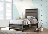 Watson Gray Oak Twin Panel Bed by Coaster at Eve Furniture