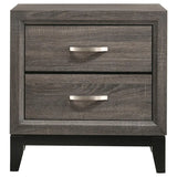 Watson Gray Oak/Black 4-Piece Queen Bedroom Set by Coaster at Eve Furniture