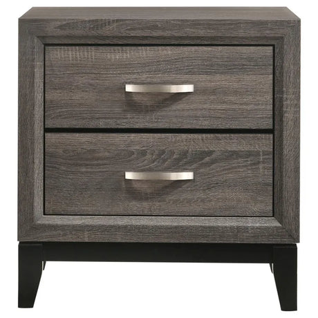 Watson Gray Oak/Black 4-Piece Queen Bedroom Set by Coaster at Eve Furniture