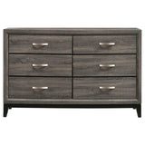 Watson Gray Oak/Black 4-Piece Queen Bedroom Set by Coaster at Eve Furniture