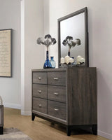 Watson Gray Oak/Black 6-Drawer Dresser by Coaster at Eve Furniture