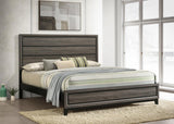 Watson Gray Oak/Black California King Panel Bed by Coaster at Eve Furniture