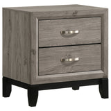 Watson Light Taupe 2-drawer Nightstand Bedside Table by Coaster at Eve Furniture