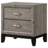 Watson Light Taupe 2-drawer Nightstand Bedside Table by Coaster at Eve Furniture