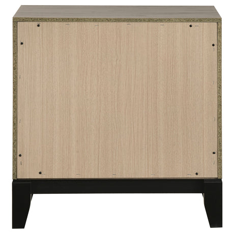 Valen Light Taupe 2-drawer Nightstand Bedside Table by Coaster at Eve Furniture
