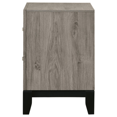Watson Light Taupe 2-drawer Nightstand Bedside Table by Coaster at Eve Furniture