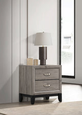 Watson Light Taupe 2-drawer Nightstand Bedside Table by Coaster at Eve Furniture