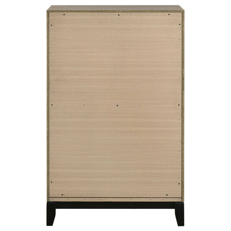 Valen Light Taupe 5-drawer Bedroom Chest of Drawers by Coaster at Eve Furniture