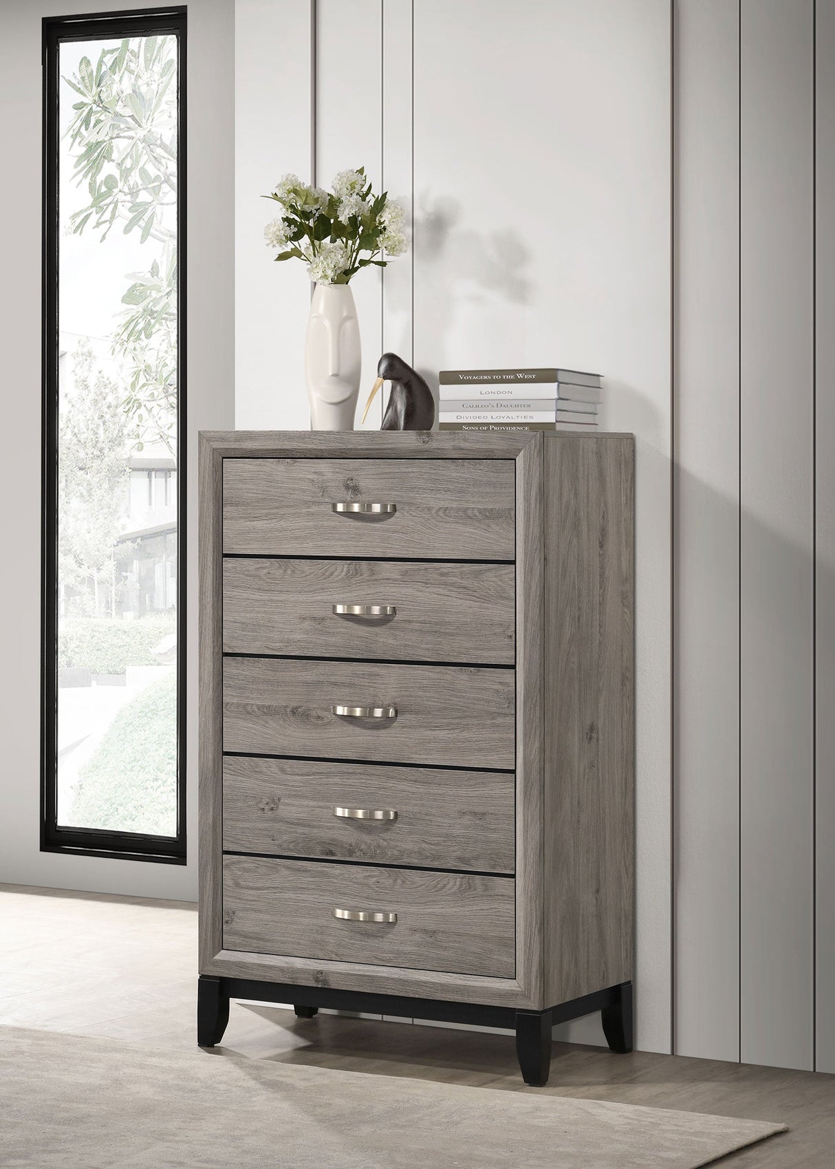 Watson Light Taupe 5-drawer Bedroom Chest of Drawers by Coaster at Eve Furniture
