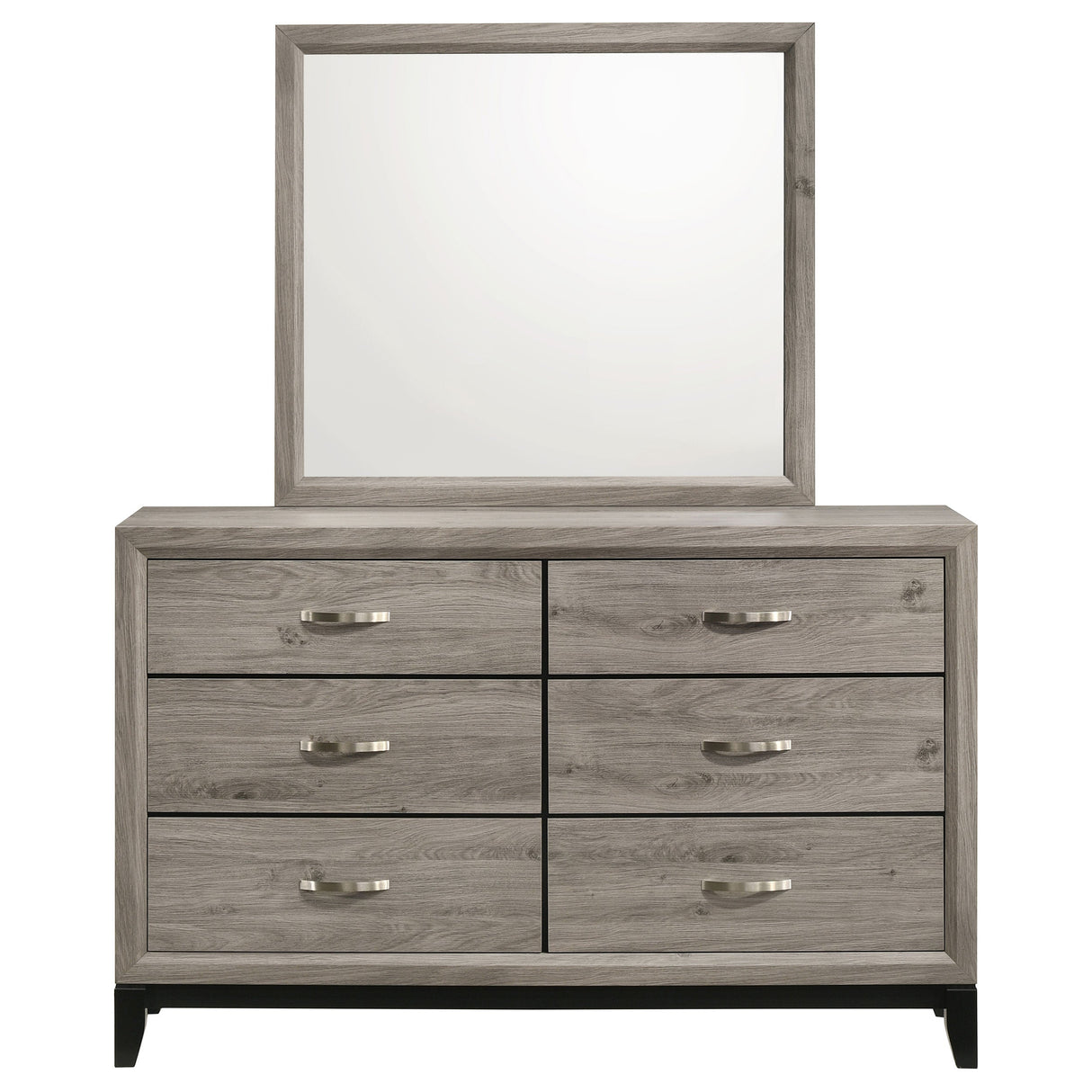 Watson Light Taupe 6-drawer Bedroom Dresser and Mirror by Coaster at Eve Furniture