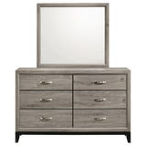 Watson Light Taupe 6-drawer Bedroom Dresser and Mirror by Coaster at Eve Furniture