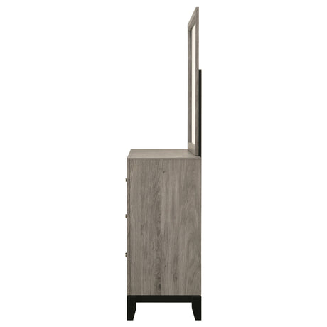 Watson Light Taupe 6-drawer Bedroom Dresser and Mirror by Coaster at Eve Furniture