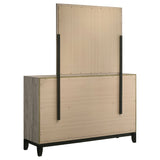 Watson Light Taupe 6-drawer Bedroom Dresser and Mirror by Coaster at Eve Furniture