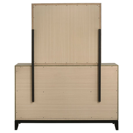 Watson Light Taupe 6-drawer Bedroom Dresser and Mirror by Coaster at Eve Furniture
