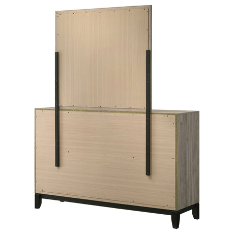 Watson Light Taupe 6-drawer Bedroom Dresser and Mirror by Coaster at Eve Furniture