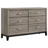 Watson Light Taupe 6-drawer Bedroom Dresser Cabinet by Coaster at Eve Furniture
