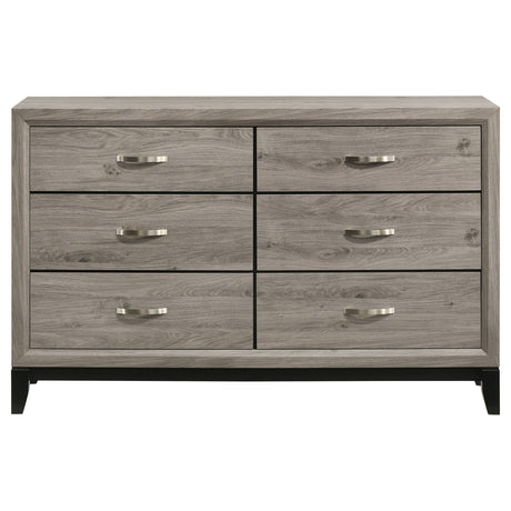 Watson Light Taupe 6-drawer Bedroom Dresser Cabinet by Coaster at Eve Furniture