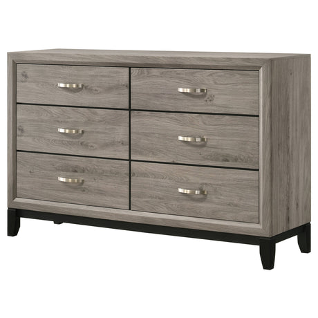 Watson Light Taupe 6-drawer Bedroom Dresser Cabinet by Coaster at Eve Furniture