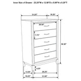 Watson Light Taupe Five-piece Eastern King Bedroom Set by Coaster at Eve Furniture