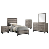 Watson Light Taupe Five-piece Twin Bedroom Set by Coaster at Eve Furniture