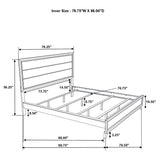 Watson Light Taupe Four-piece California King Bedroom Set by Coaster at Eve Furniture