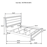 Watson Light Taupe Four-piece Eastern King Bedroom Set by Coaster at Eve Furniture