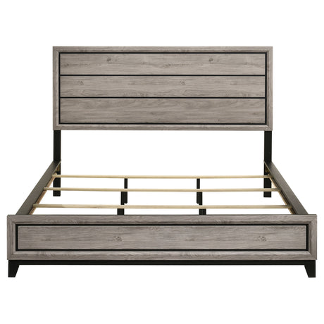 Watson Light Taupe Wood California King Panel Bed by Coaster at Eve Furniture