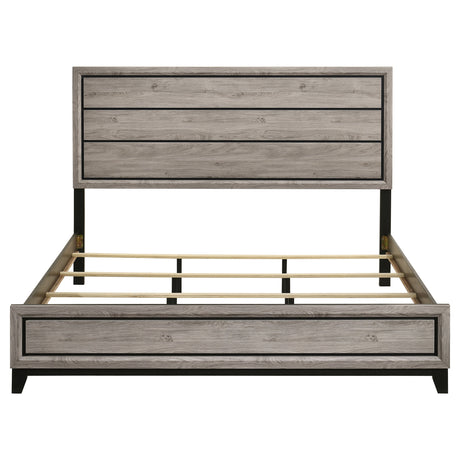 Watson Light Taupe Wood Eastern King Panel Bed by Coaster at Eve Furniture