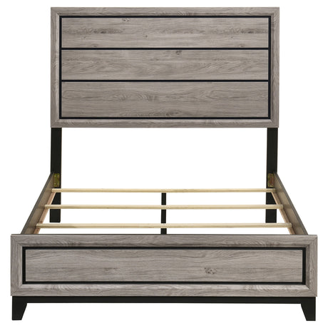 Watson Light Taupe Wood Full Panel Bed by Coaster at Eve Furniture