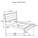 Watson Light Taupe Wood Full Panel Bed by Coaster at Eve Furniture