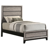 Watson Light Taupe Wood Twin Panel Bed by Coaster at Eve Furniture